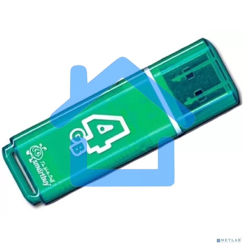 Флешка USB R/W SmartBuy 4Gb USB Drive <USB2.0> SmartBuy Glossy series Green (SB4GbGS-G)