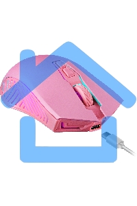 Мышь беспроводная Defender Pandora GM-502 розовый, 3200 dpi, радиоканал, USB, кнопки - 7