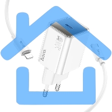 Сетевое зарядное устройство Hoco N47 Glorious 30W 3A (PD) белый PD30W