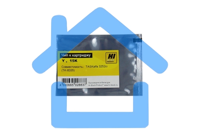 Чип Hi-Black к картриджу Kyocera TASKalfa 3252ci(TK-8335), Y, 15K