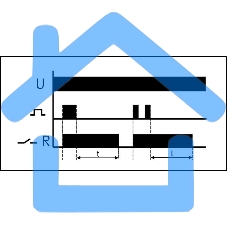 Реле времени PO-406 (задержка выкл. /управ. контактом 230В 8А 1НО IP20 монтаж в коробку d-60мм) F&F EA02.001.019