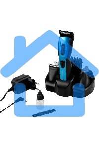 Машинка для стрижки Starwind SHC 4379 синий/черный 3Вт (насадок в компл:8шт)