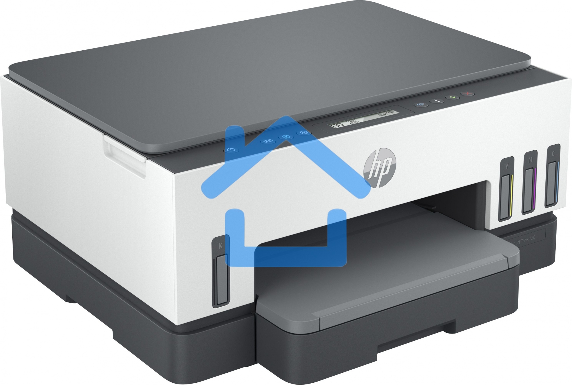 МФУ струйное HP Smart Tank 720 (6UU46A), A4, цветной, печ. до 15 стр/мин. (ч/б) до 9 стр/мин. (цвет), 1200x1200dpi (ч/б) 1200 x 4800 dpi (цвет), USB, Wi-Fi, BlueTooth, Air Print, Mopria