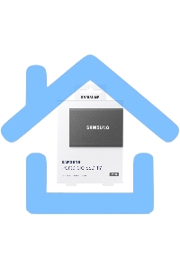 Внешний SSD Samsung T7, 2TB, USB 3.2 Gen 2 Type-C, R/W 1050/1000, титан