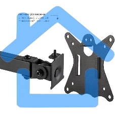 Кронштейн для монитора Kromax CASPER-506 черный 4 шт/уп. 10