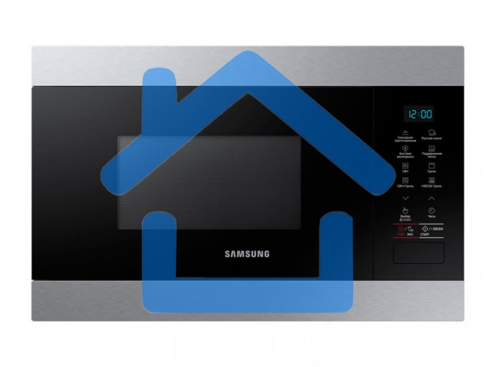 Микроволновая печь 22L GRILL MG22M8074AT/BW Samsung, встраиваемая