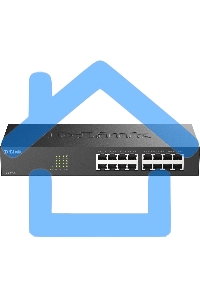 Неуправляемый коммутатор D-Link DES-1016D/I1A с 16 портами 10/100Base-TX