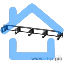 Кабельный организатор Hyperline CM-1U-PL с пластиковыми кольцами, 19