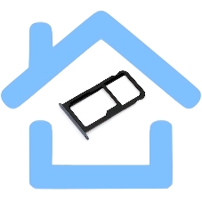 Лоток для SIM-карты Huawei P10 Lite синий