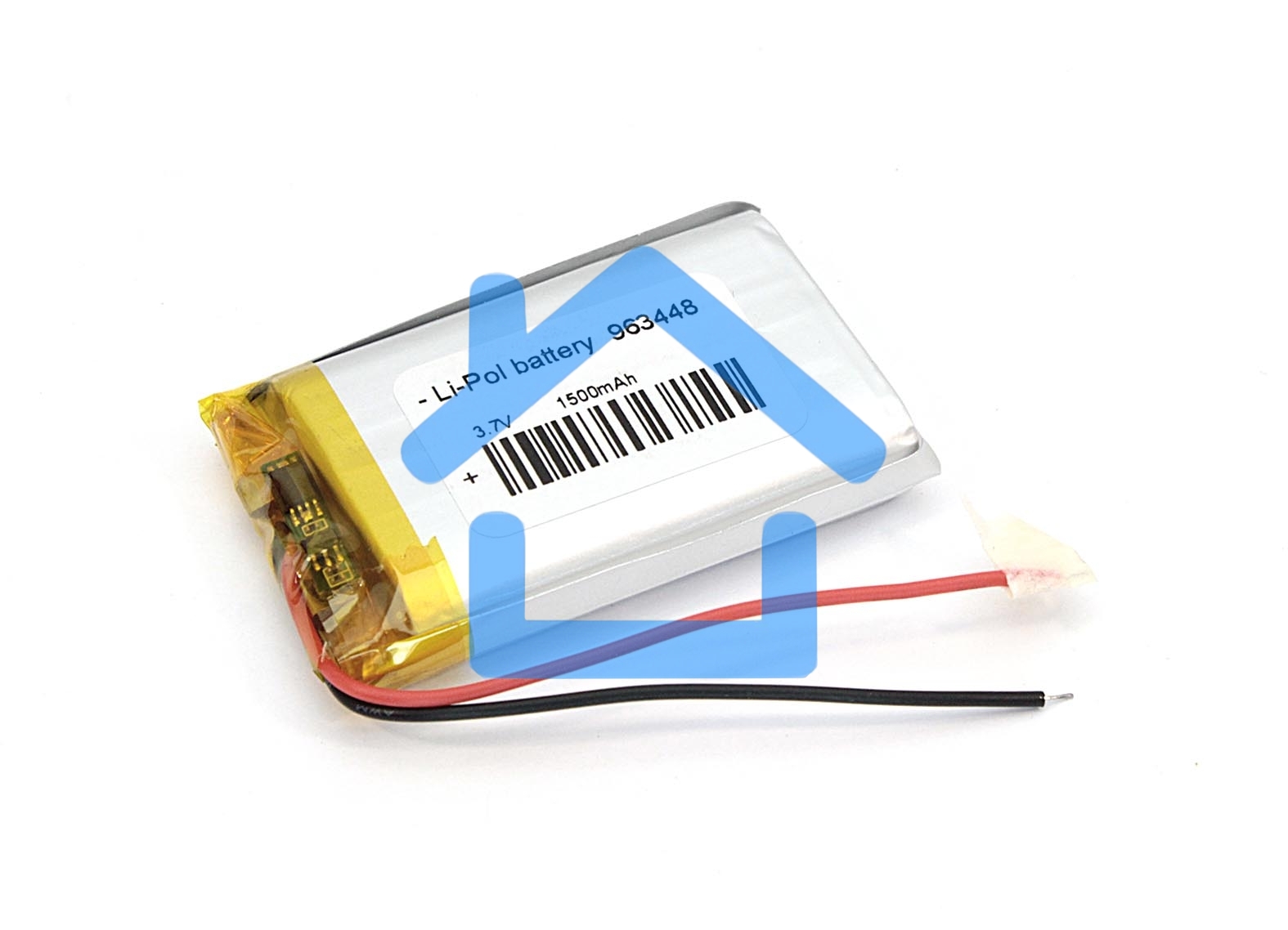 Аккумулятор Li-Pol (батарея) 9.6*34*48мм 2pin 3.7V/1500mAh
