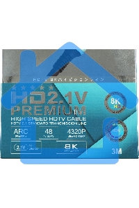 Кабель аудио-видео Premier 12392 HDMI (m)/HDMI (m) 3м. позолоч.конт. черный