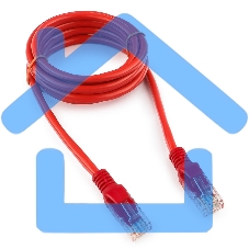 Патч-корд UTP Cablexpert кат.5e, 1.5м, литой, многожильный (красный)