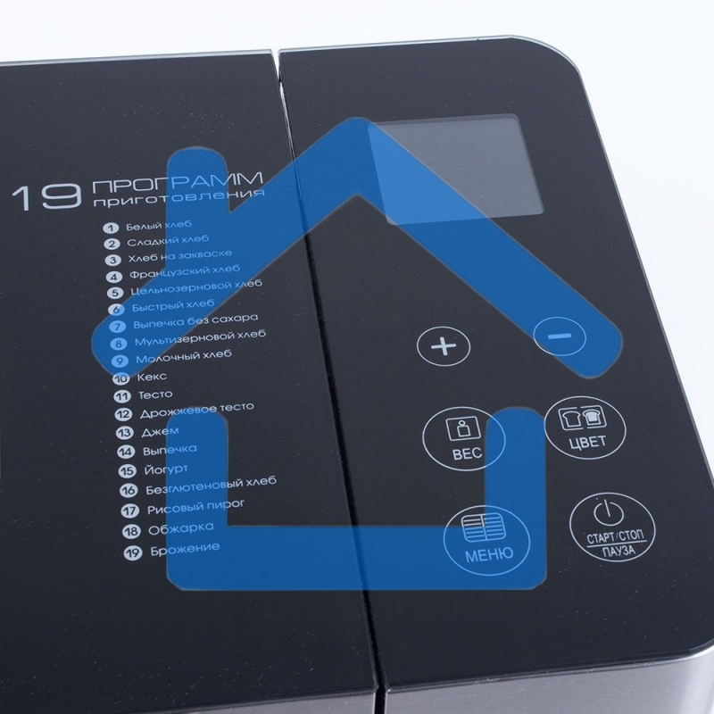 Хлебопечь Endever Skyline MB-53, 710Вт, 19 программ, таймер 15ч, сохранение уст. прогр., авт. термостат, автоподогрев 60 мин