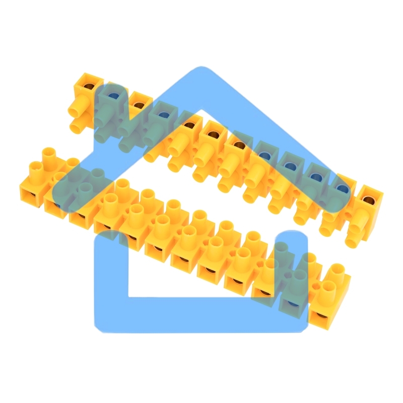 Клеммная винтовая колодка KВ-35 10-35, ток 80 A, полиэтилен желтый Rexant (10 шт./уп.)