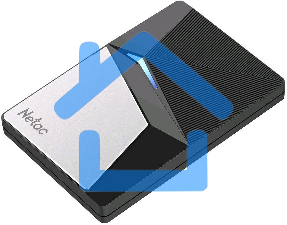 Накопитель внешний SSD External Netac 2.0Tb Z7S <NT01Z7S-002T-32BK> (USB3.2, up to 550/480MBs, 89х60х11.5mm, Aluminium+Steel+Plastic)