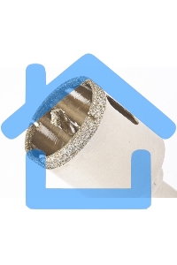 Сверло алмазное Matrix по керамограниту, 38 х 67 мм, 3-гранный хвостовик