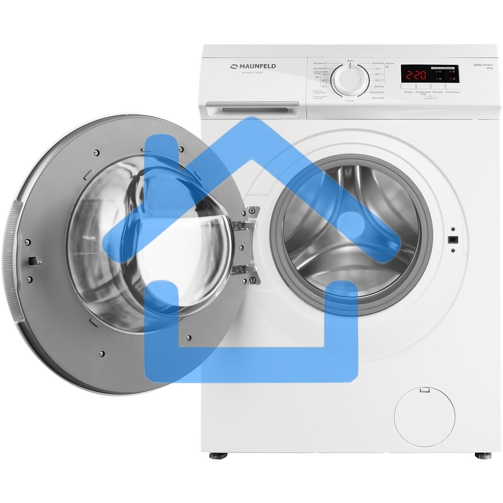 Стиральная машина Maunfeld MFWM127WH05 белый, загрузка фронтальная 7 кг, 1200 об/мин., класс: А+++