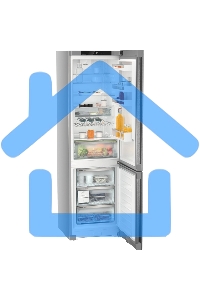 Холодильник Liebherr CNsdb 5723-22 001 нержавеющая сталь двухкамерный 266/94л морозилка снизу