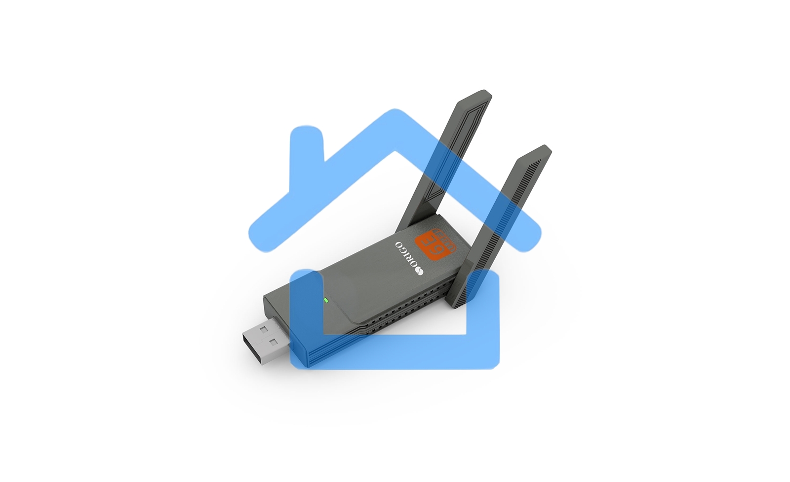 Сетевой адаптер Wi-Fi Origo OW1800M, AX1800, USB 3.0, (ант.внеш.несъем.) 2ант.