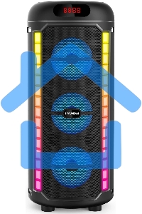 Минисистема Hyundai H-MC1221 черный 15Вт FM USB BT SD/MMC