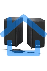 Акустическая система Genius SP-HF180, 2.0, 2 x 3W, USB-power, черный