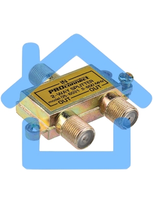 Делитель ТВ х 2 под F разъем 5-900 МГц PROCONNECT