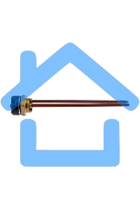 Нагревательный элемент для бойлера ТЭН RDT 1,2 кВт, термостат 15 A, кольцо уплотнительное D 42 мм Rexant