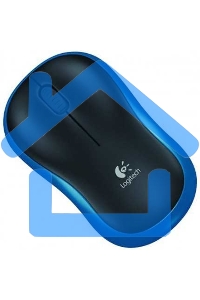 Мышь беспроводная Logitech M185 синий, 1000 dpi, радиоканал, USB, кнопки - 3