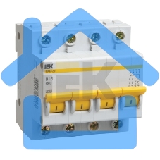 Выключатель автоматический модульный 4п C 16А 4.5кА ВА47-29 ИЭК MVA20-4-016-C