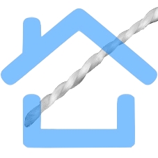 Шнур крученый полипропиленовый Сибртех 93962 2 мм, L 50 м, 38 кгс, на катушке, Россия, белый