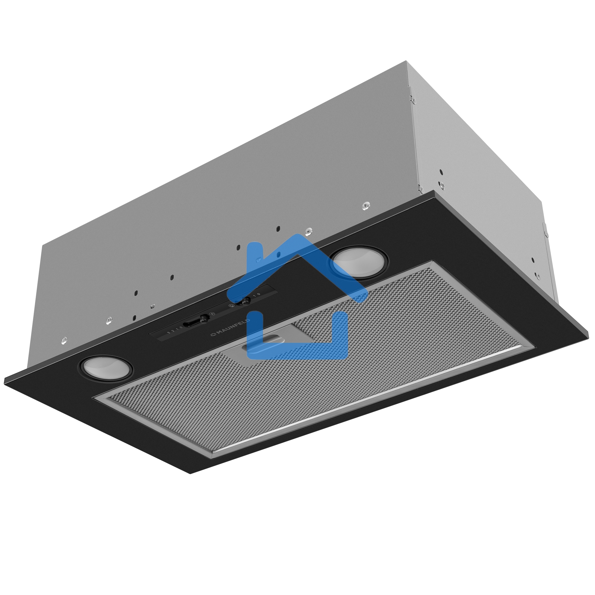 Вытяжка полновстраиваемая Maunfeld Crosby Light 5028, черный, 50 см, 850 куб. м/ч, 55 дБ