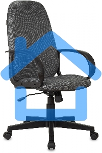 Кресло руководителя Бюрократ CH-808AXSN/Grey темно-серый 10-128 ткань, крестовина пластиковая