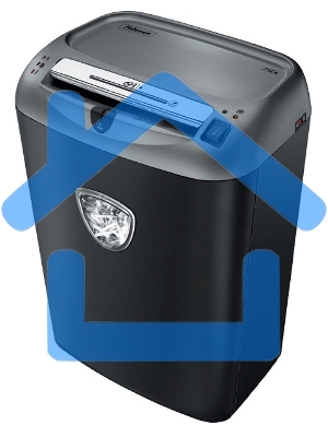 Шредер Fellowes Powershred 75Cs FS-46750 (FS-4675001/FS-4675002) авт., 3.9х50мм, 12лст., 27лтр., уничтожает: скобы, карты, скрепки, CD, селектор кол-ва листов