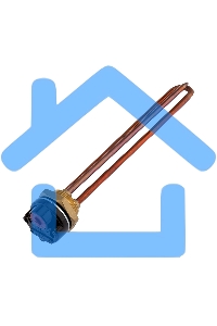 Нагревательный элемент для бойлера ТЭН RDT 1,2 кВт, термостат 15 A, кольцо уплотнительное D 42 мм Rexant