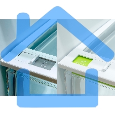 Холодильник Hyundai CC4553F нержавеющая сталь двухкамерный 316/100л морозилка снизу, No Frost