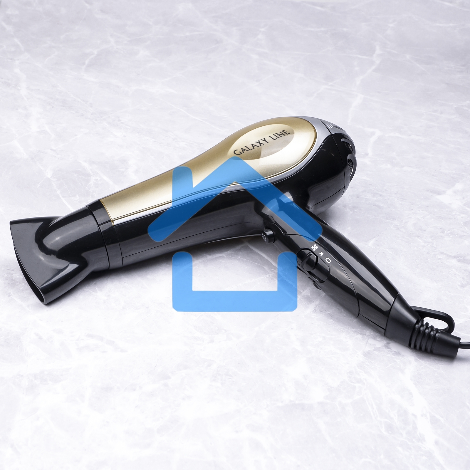 Фен Galaxy GL 4316 (2200 Вт, 2 скорости, 3 температурных режима, функция 