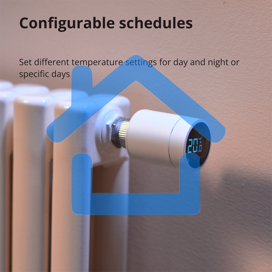 Термоголовка Aqara Smart Radiator Thermostat E1 (SRTS-A01) для радиат. резьбовой
