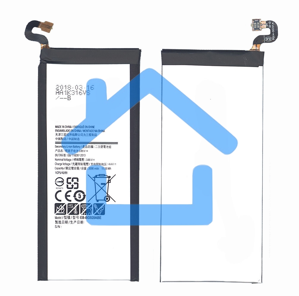 Аккумуляторная батарея EB-BG928ABE для Samsung Galaxy S6 Edge+, S6 Edge Dual Sim 3000mah