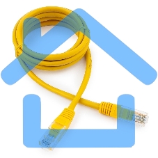 Патч-корд UTP Cablexpert кат.5e, 1.5м, литой, многожильный (желтый)