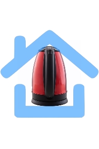 Чайник Centek CT-1068 RED (красный) металл 2л, 2000W, хромированная вставка на крышке