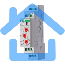 Реле времени PCU-510 (многофункц. 230В 2х8А 2перекл. IP20 монтаж на DIN-рейке) F&F EA02.001.009