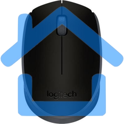 Мышь беспроводная Logitech M171 черный/серый, 1000 dpi, радиоканал, USB, кнопки - 3