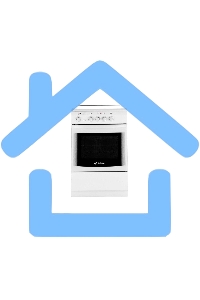 Плита электрическая De Luxe 506004.04ЭС белый, конфорок 4 шт, духовка 60 л, 50 см x 87 см x 60 см