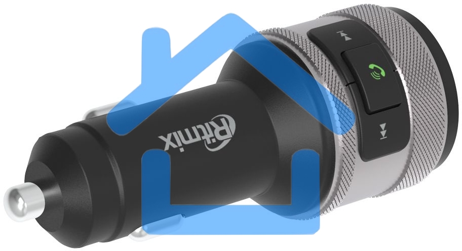 Автомобильный FM-модулятор Ritmix FMT-A707 черный MicroSD BT USB