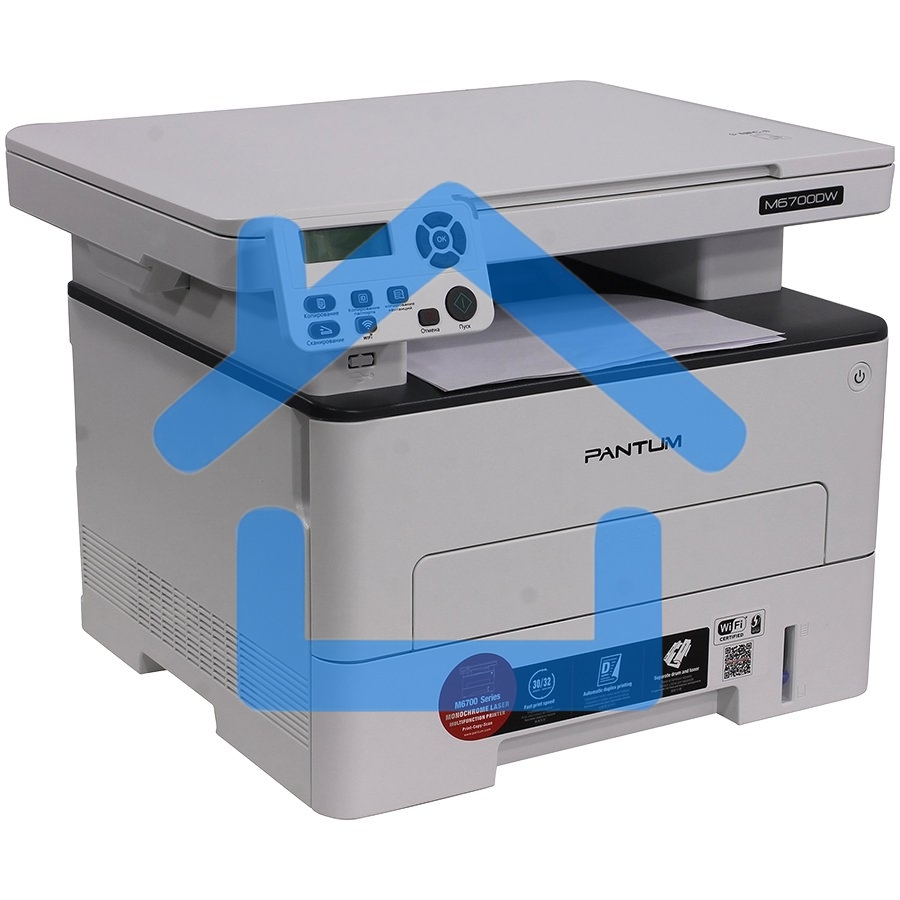 МФУ лазерное Pantum M6700DW, A4, ч/б, печ. до 30 стр/мин., 1200x1200dpi, USB, RJ-45, Wi-Fi
