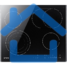 Встраиваемая электрическая панель Samsung NZ64T3536DK/WT 59 x 50.5 x 5.2 см., электронное управление, 15 степеней мощности, автоматическое отключение, защита от детей, блокировка управления, дисплей, 4 конфорки, 2 с зоной расширения, рамка из нержавеющей 