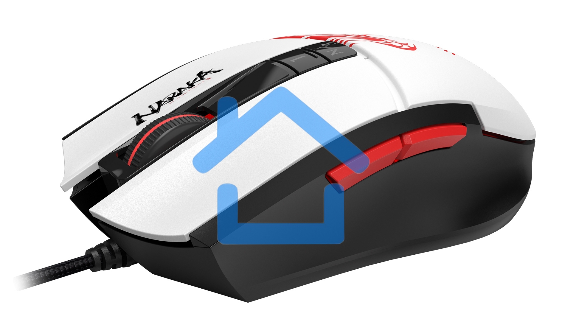 Мышь проводная A4Tech Bloody L65 Max белый, 12000 dpi, USB, кнопки - 7