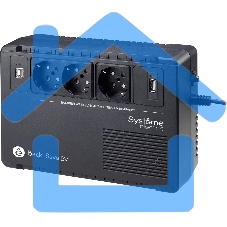 Источник бесперебойного питания Systeme Electriс Back-Save, 400VA/240W, 230V, Line-Interactive, AVR, 3xSchuko, USB charge(type A), USB