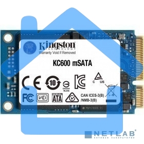 Накопитель SSD Kingston KC600, 256Gb, mSATA, R/W 550/500