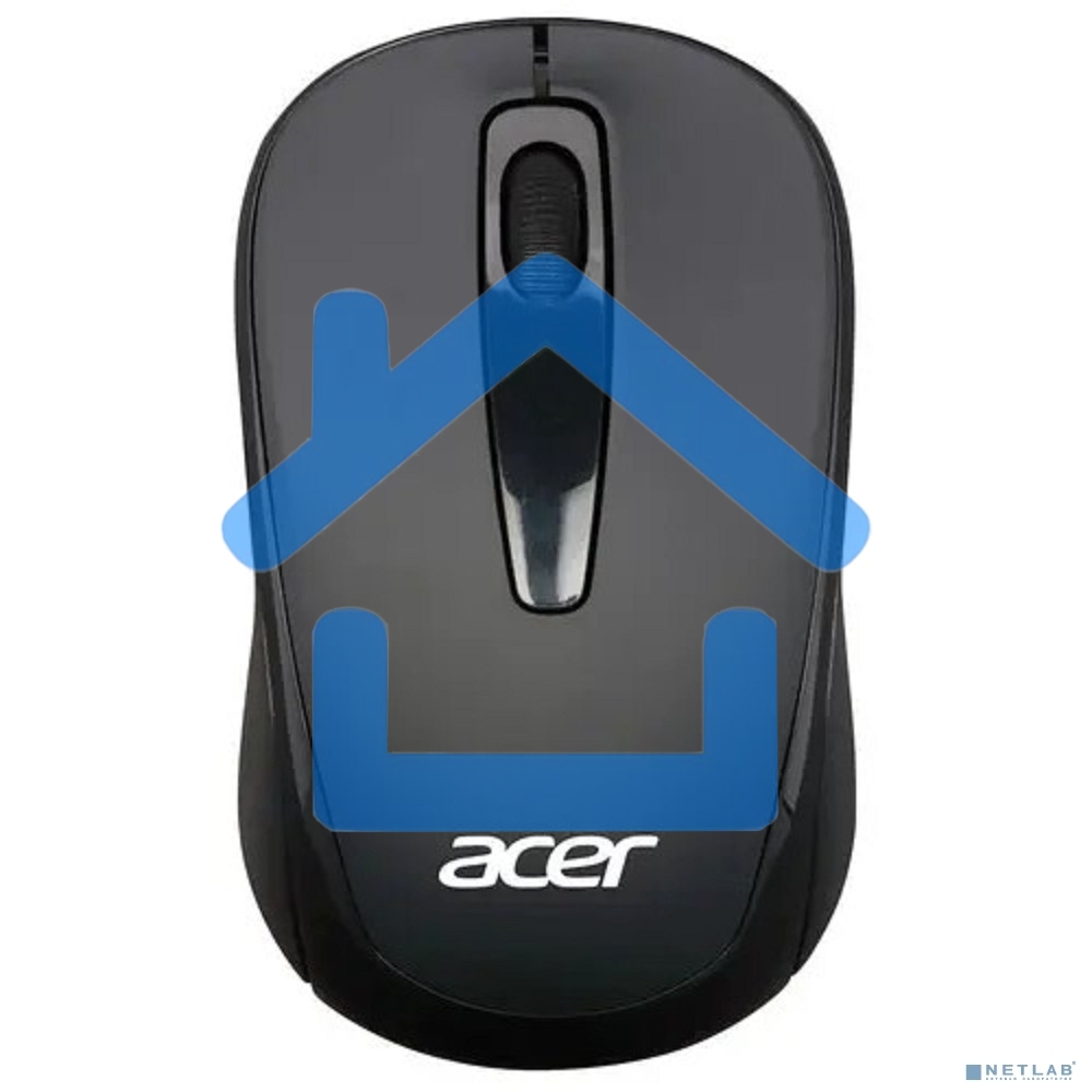 Мышь беспроводная Acer OMR133 черный, 1000 dpi, радиоканал, USB, кнопки - 3